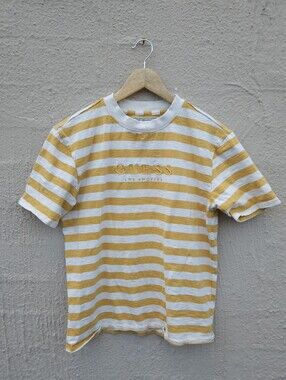 GUESS Vintage Striped Boxy Tee